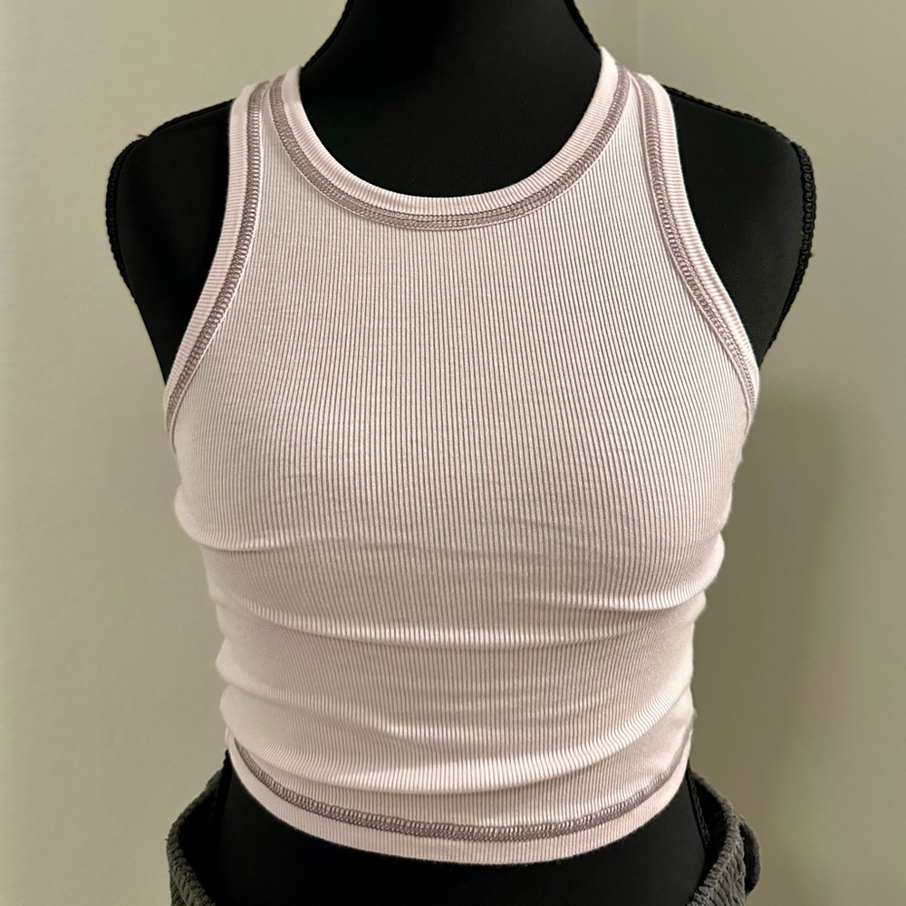 Sunday Best Ribbed Tank Top - Soft Pink